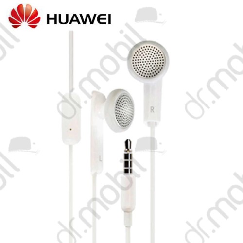 Fülhallgató vezetékes Huawei AM110 (3.5 mm jack, felvevő gomb) fehér stereo headset